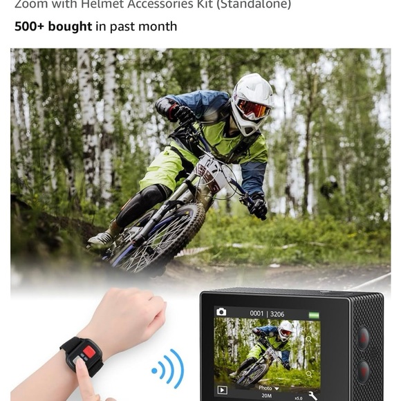 EK7000 Pro Action Camera - Black (opened box) but New - Picture 4 of 11